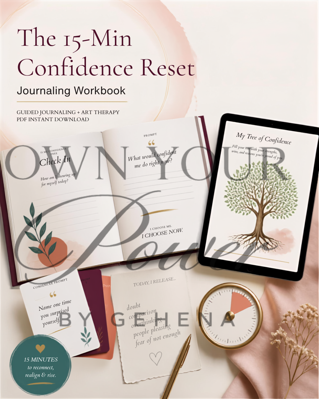 15-Minute Confidence Reset Journaling Workbook