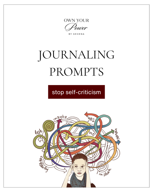 25 Journaling prompts to stop self-criticism