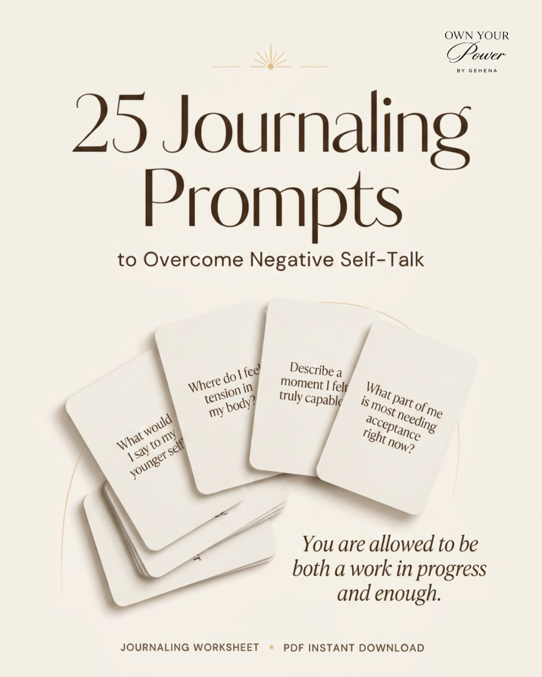25 Journaling Prompts to Overcome Negative Self-Talk