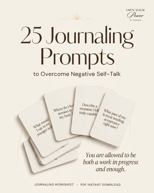 25 Journaling Prompts to Overcome Negative Self-Talk