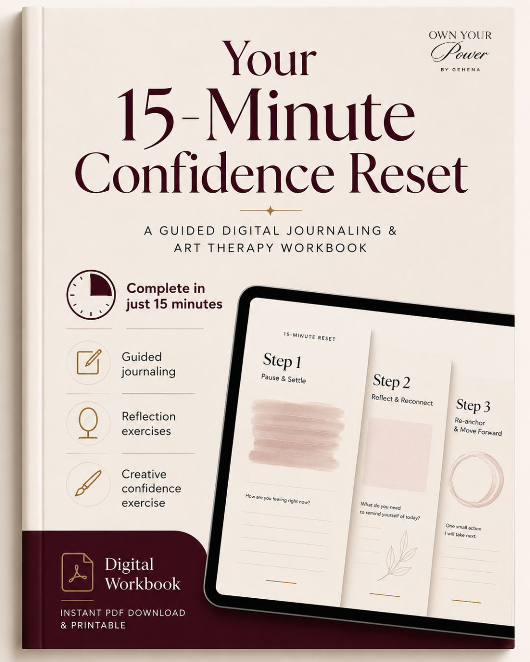 15-Minute Confidence Reset Journaling Workbook